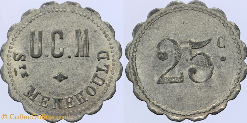 51 - Ste Menehould - 25 centimes monnaies monde france 51 ste menehould 25 centimes