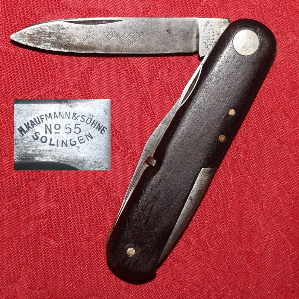 couteaux de poches navette kaufmann sohne allemagne