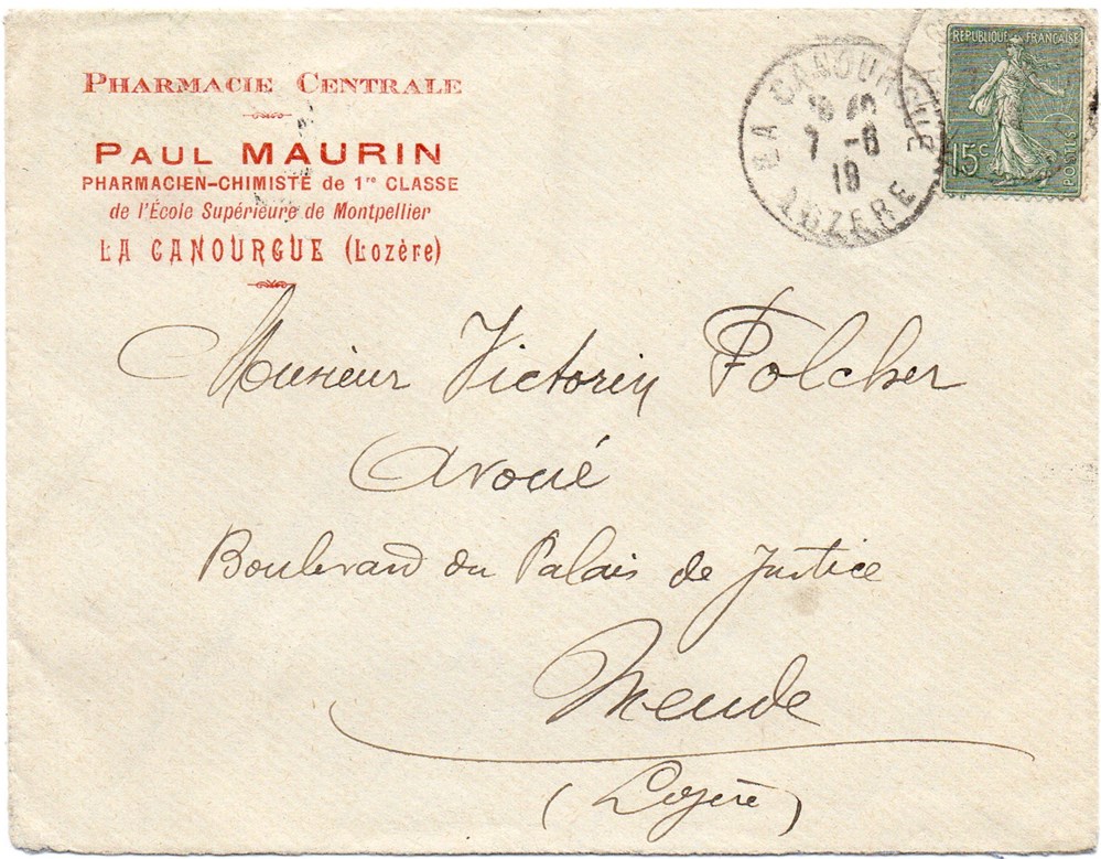 Maurin Paul (1919) documents anciens factures commerciaux maurin paul 1919