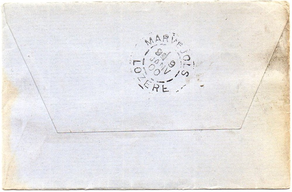 1900 - Cachets type A2 documents anciens marques postales europe 1900 cachets type a2