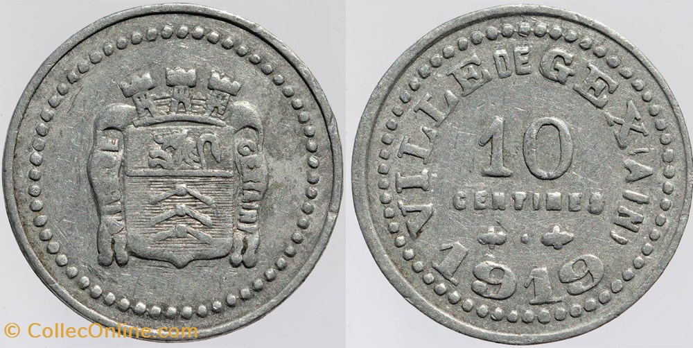 01 - Gex - 10 centimes monnaies monde france 01 gex 10 centimes