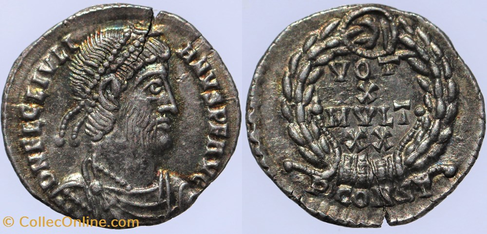 Julien II - Silique, Arles (360 à 363) monnaies antiques romaines imperiales et republicaines julien ii silique arles 360 a 363