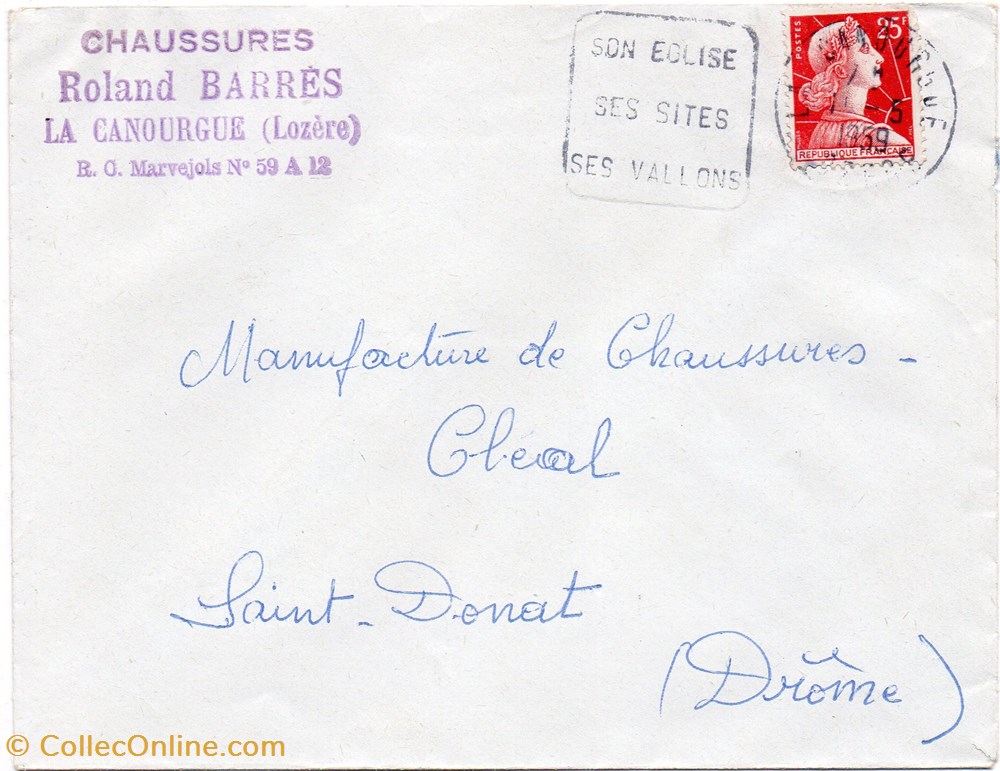 Barrès Roland (1959) documents anciens factures commerciaux barres roland 1959