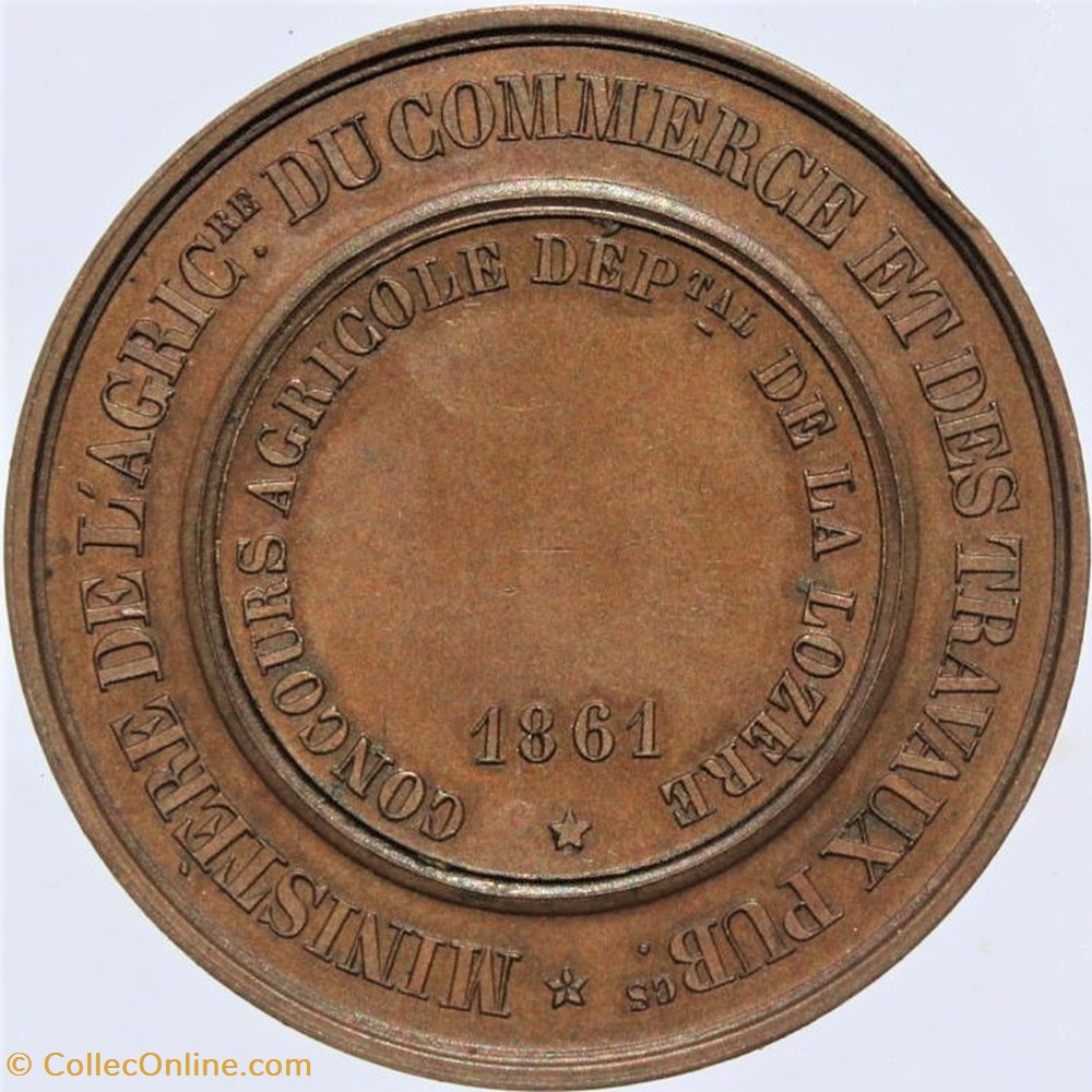 medailles france 1861 concours agricole