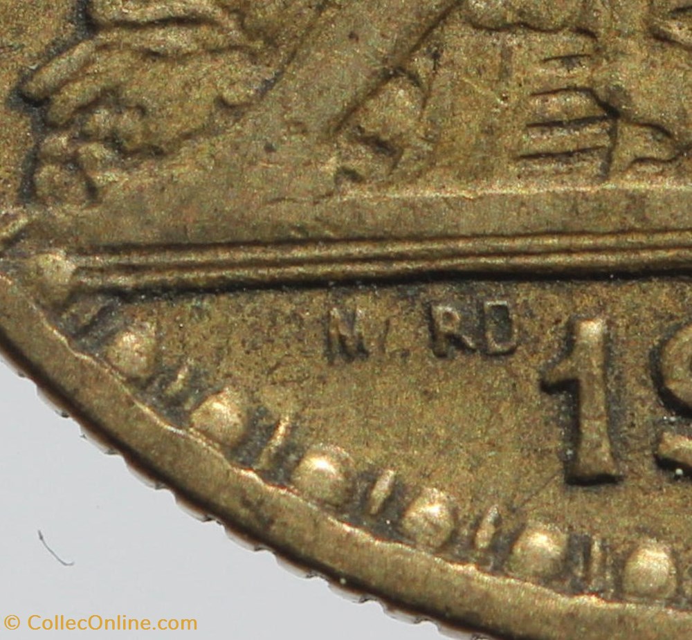 F-267 - Domard - 2 frs. - 1923 coin bouché monnaies monde france f 267 domard 2 frs 1923 coin bouche