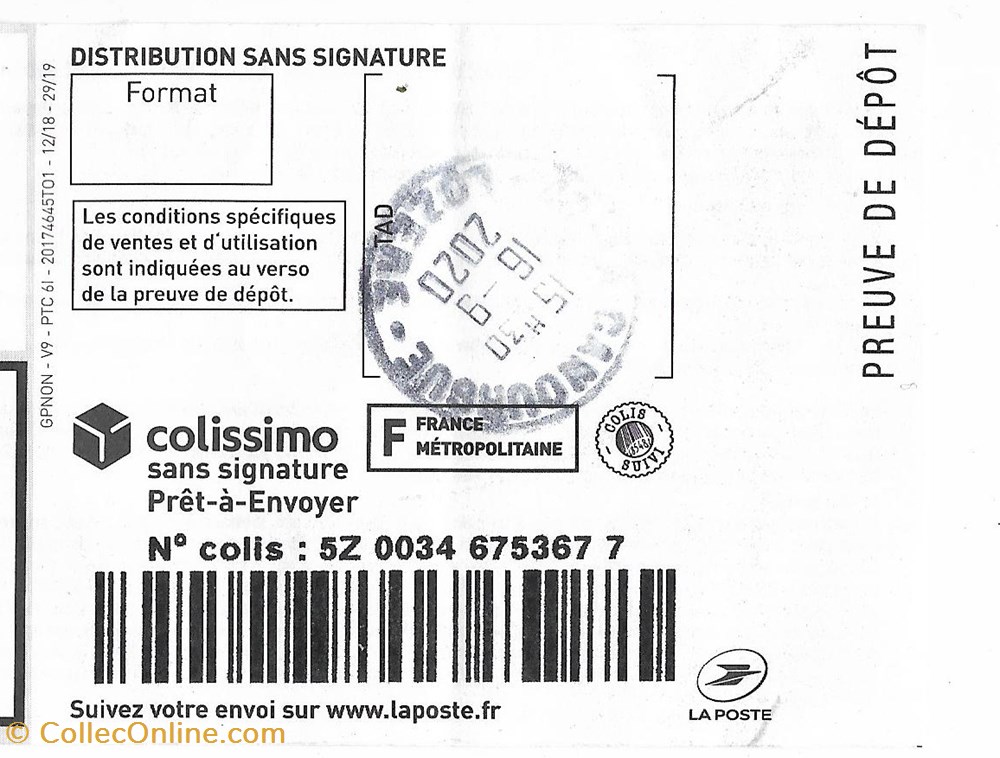vieux papier marque postale europe 2020 type a9 48 la canourgue