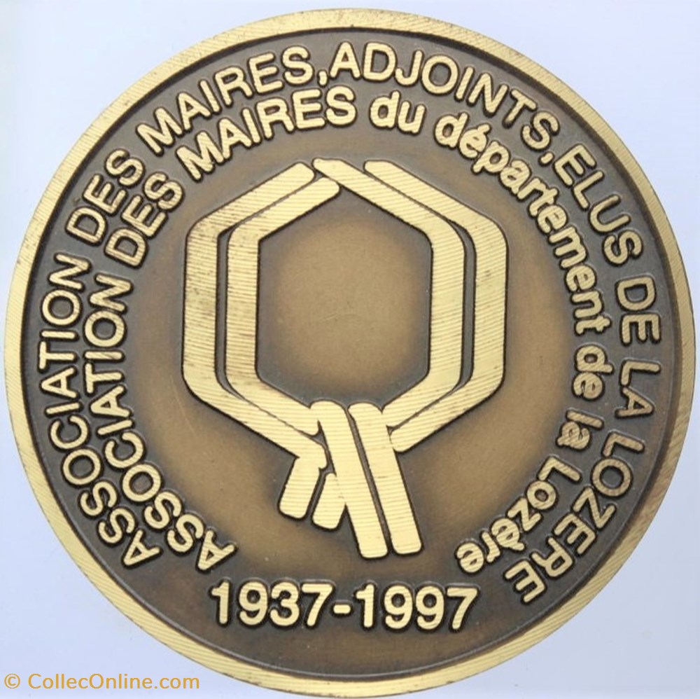 1997 - Association des Maires 2 medailles france 1997 association des maires