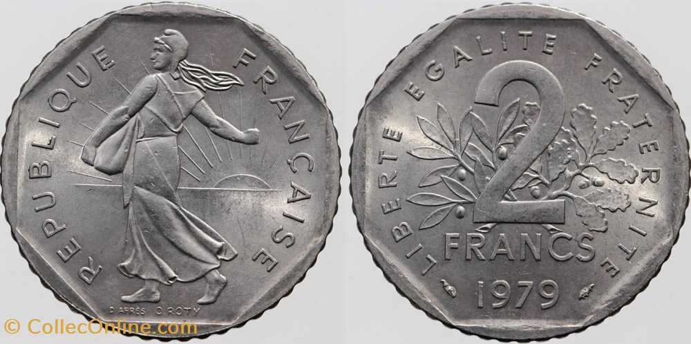 monnaies monde france f 272 roty 2 frs 1979