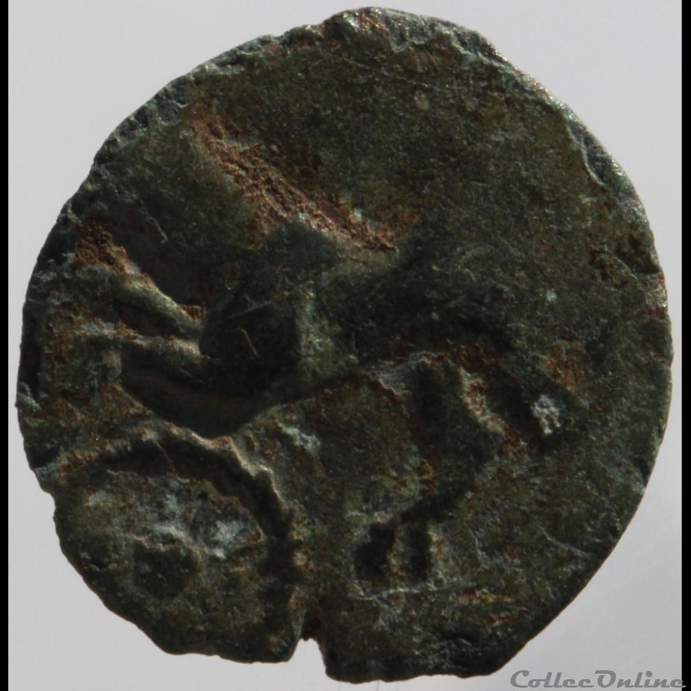 série 1145 DT 3517 Bronze au renard monnaie antique gauloise serie 1145 dt 3517 bronze au renard