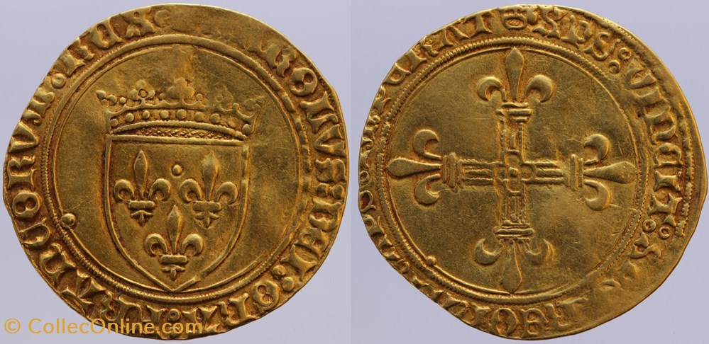 monnaies europe medievale france royales dy 0575 charles viii ecu or paris
