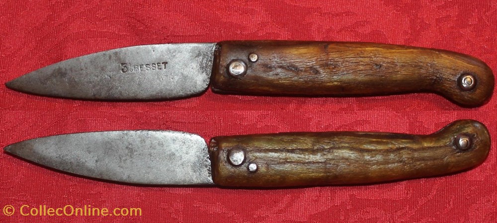Capucin, Besset, Thiers 3 couteaux capucin besset thiers