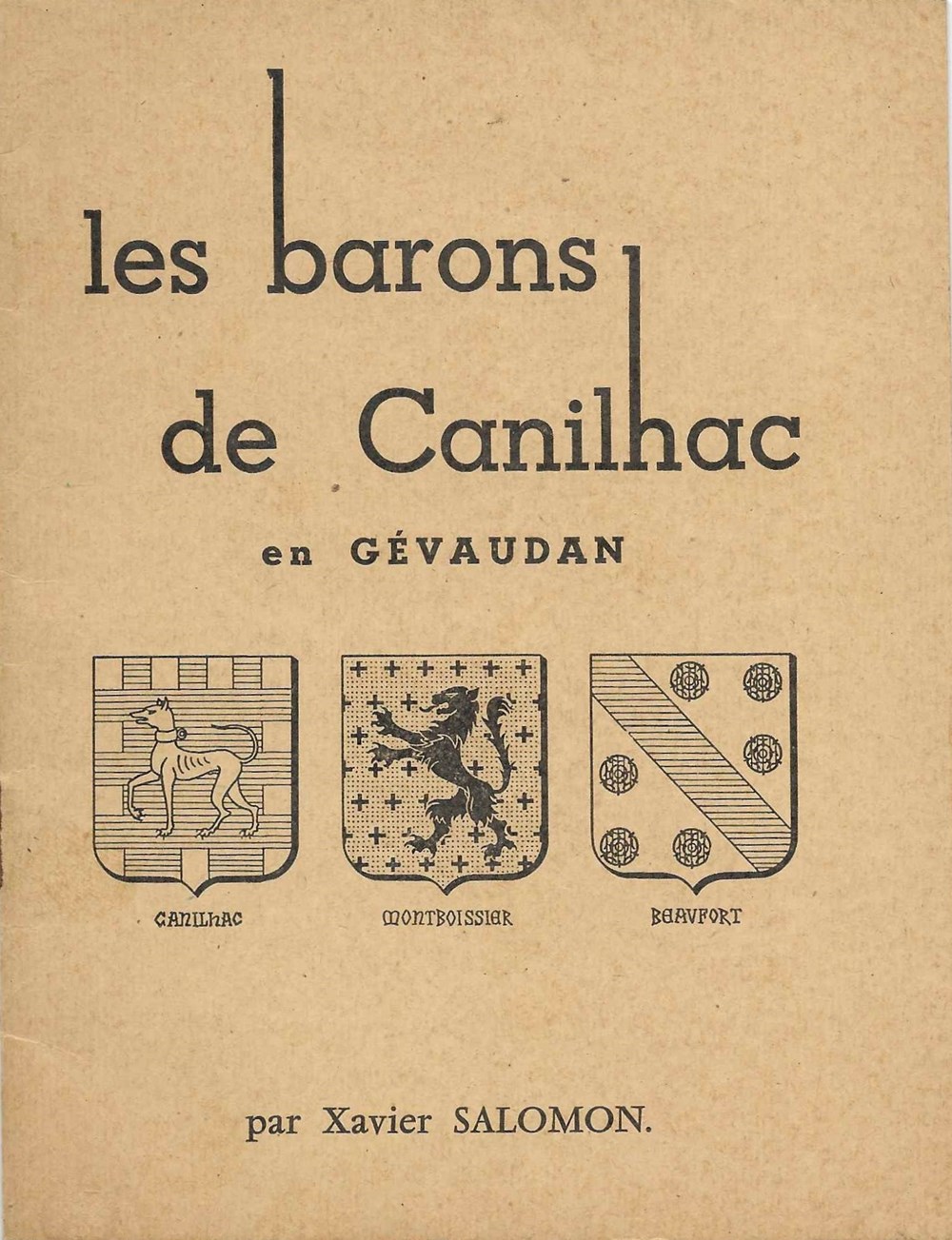 livres bd revues 1960 vers les barons de canilhac en gevaudan