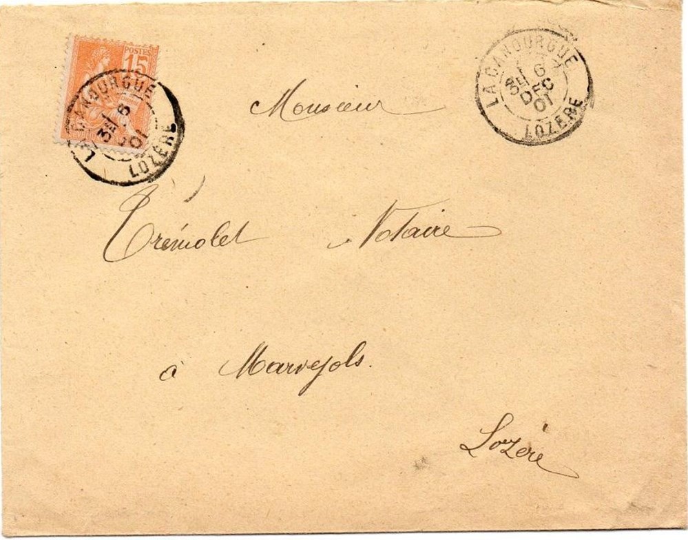 documents anciens marques postales europe 1901 cachets type a2