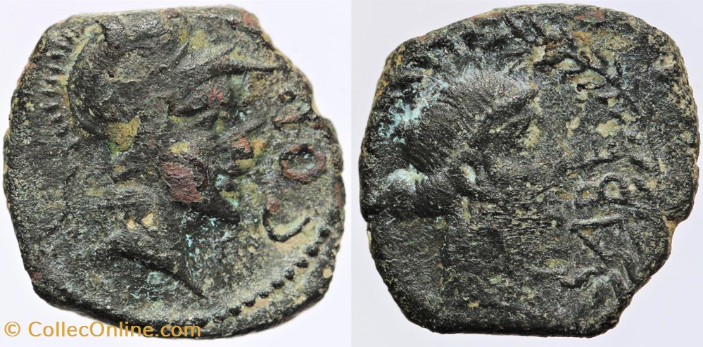 Cavares - Bronze COL-CABE monnaies antiques jc ap celtes cavares bronze col cabe