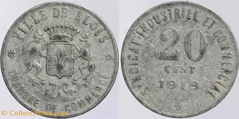 41 - Blois - 20 centimes monnaies monde france 41 blois 20 centimes