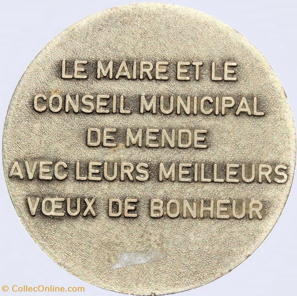 medailles france 1980 vers mariage mende