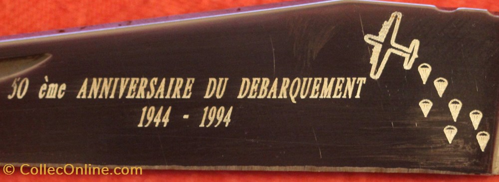 Laguiole du cinquantenaire du Débarquement 5 couteaux regionaux laguiole du cinquantenaire du debarquement