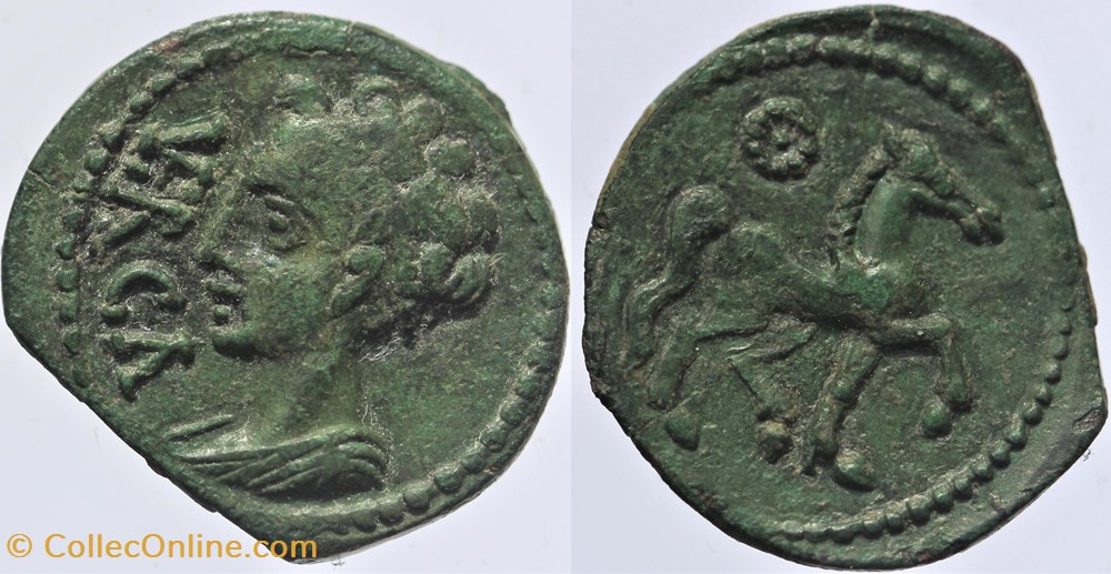 monnaies antiquite av jc ap celtes arvernes bronze verca