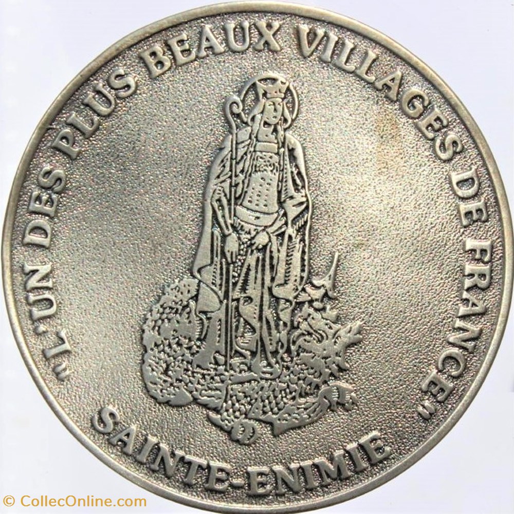 2000 (vers) - Sainte Enimie 2 medailles france 2000 vers sainte enimie