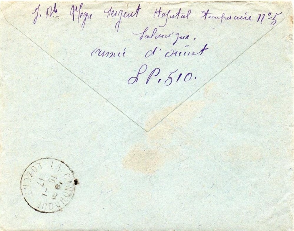 1917 - Cachets type A4 documents anciens marques postales europe 1917 cachets type a4