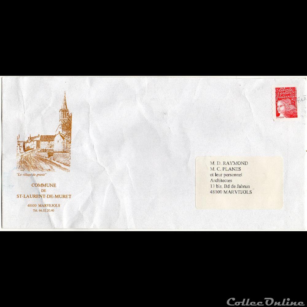 marque postale europe france 2000 la canourgue charme tradition animation