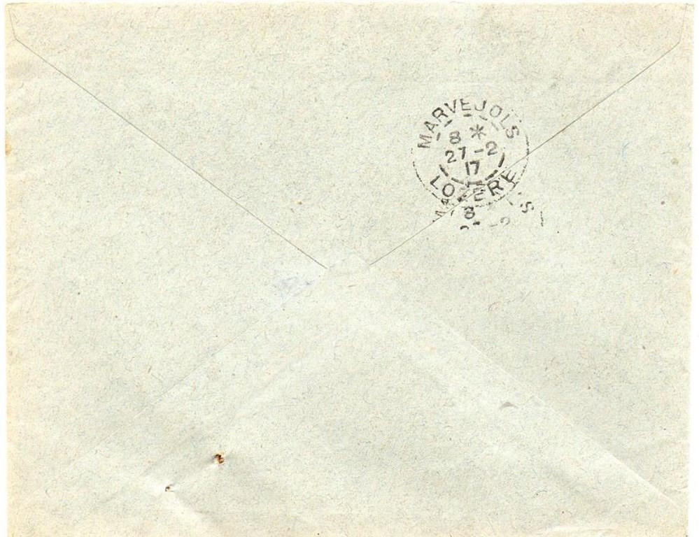 1917 - Cachets type B4 documents anciens marques postales europe 1917 cachets type b4
