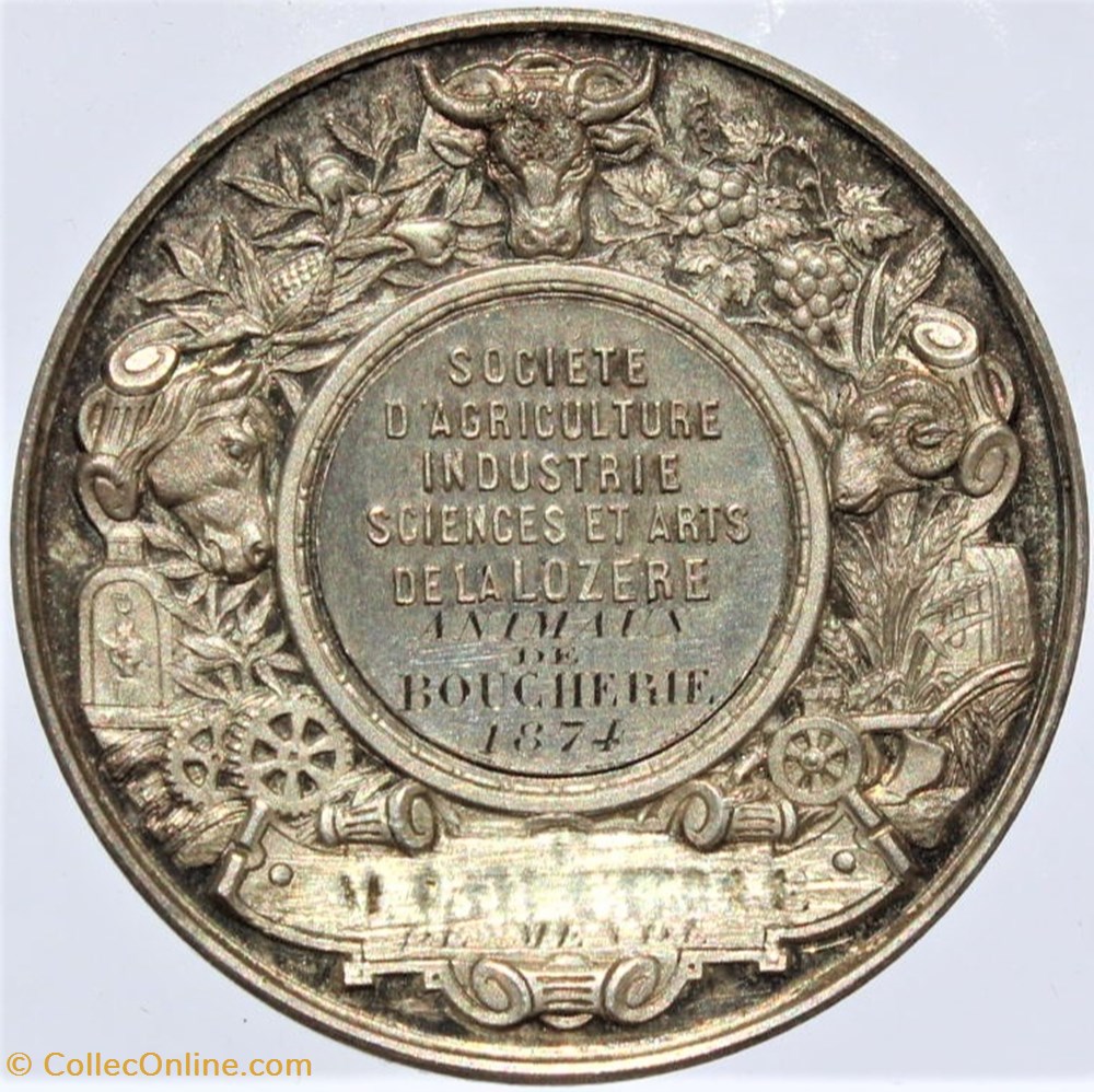 medailles france 1874 animaux de boucherie