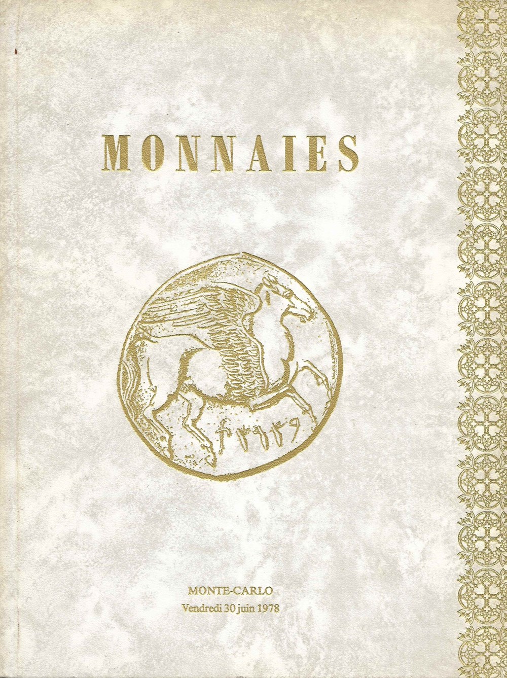 monnaies livres ouvrages ventes 1978 vente aux encheres monte carlo