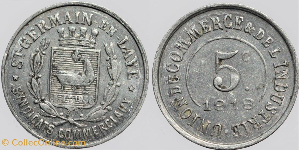 78 - St-Germain-en-Laye - 5 centimes monnaies monde france 78 st germain en laye 5 centimes