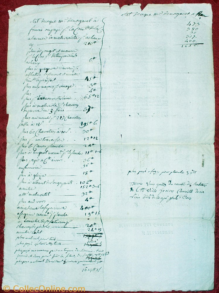 documents anciens autres 1783 etat des defrichements de st frezal a la canourgue