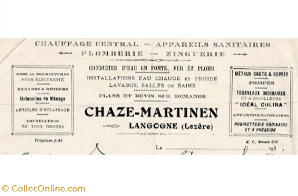 Laguiole, Chaze-Martinen à Langogne 5 couteaux laguiole chaze martinen a langogne