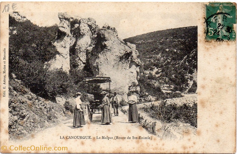 cartes postales europe france c04 la malpas route de ste enimie