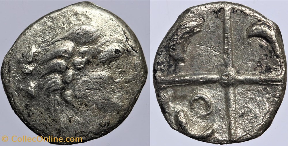 Longostalètes - Drachme Languedocienne monnaies antiques av jc ap celtes longostaletes drachme languedocienne