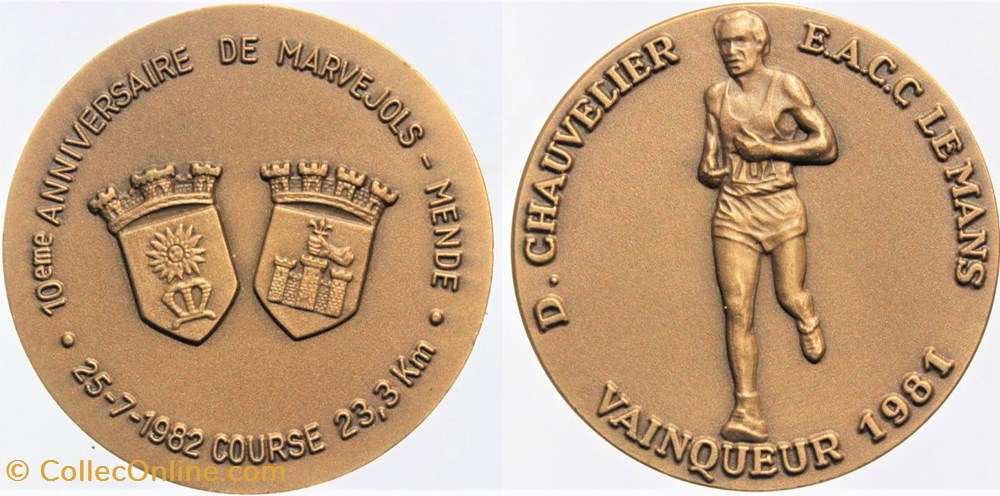 medailles france 1982 marvejols mende