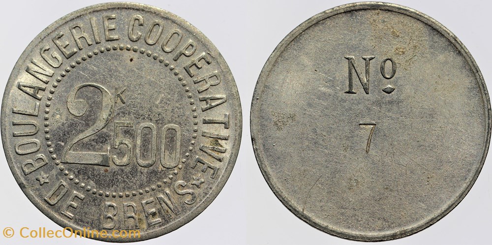 81 - Brens - 2k500 monnaies monde france 81 brens 2k500