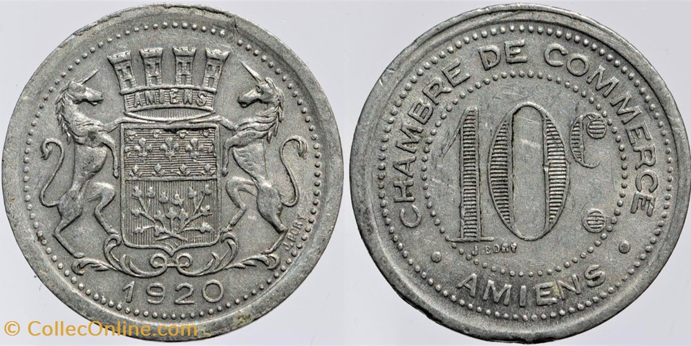 80 - Amiens - 10 centimes monnaies monde france 80 amiens 10 centimes
