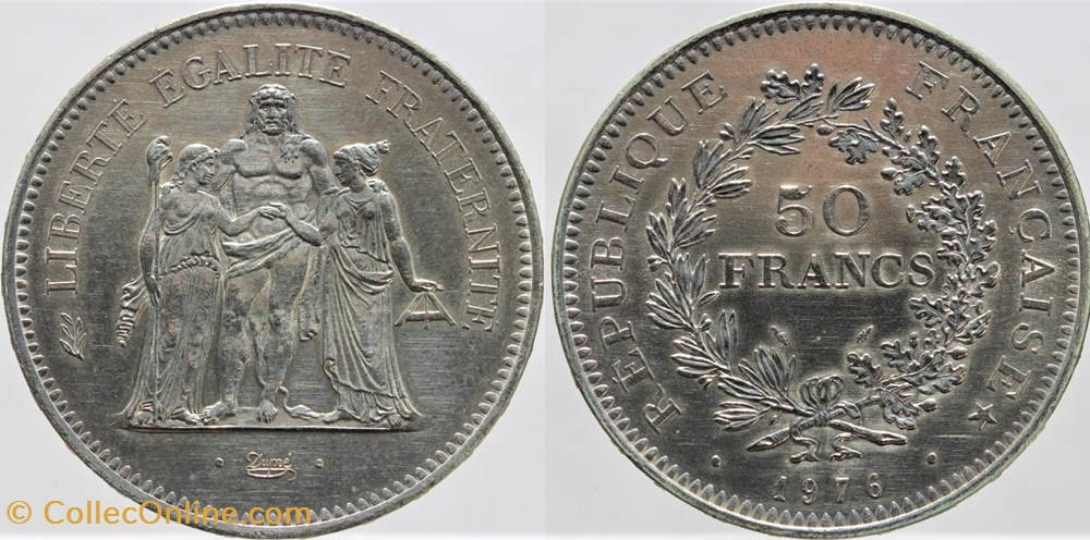 monnaies monde france f 427 dupre 50 fr 1976
