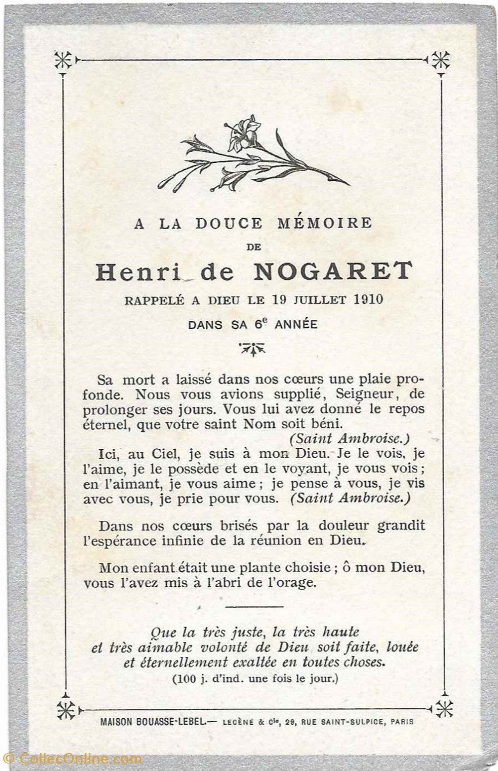 documents anciens parts 1910 faire part