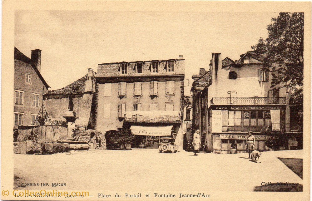 cartes postales europe france c08 place du portail et fontaine