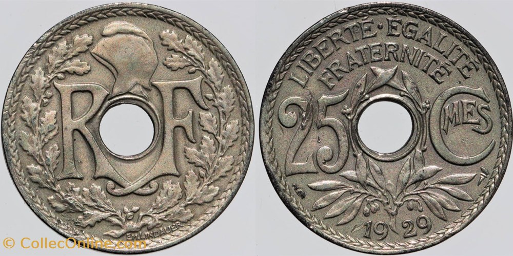 F-171 - Lindauer - 25 c. - 1929 monnaies monde france f 171 lindauer 25 c 1929