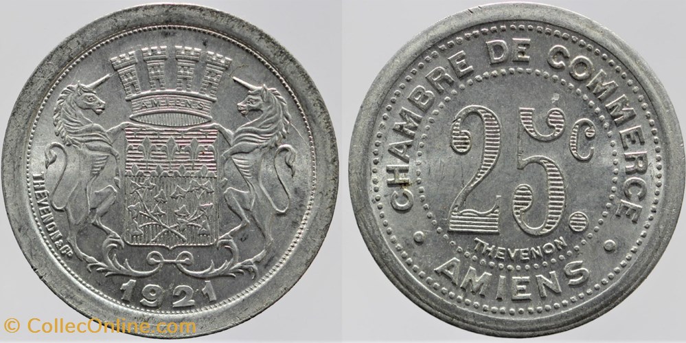 80 - Amiens - 25 centimes monnaies monde france 80 amiens 25 centimes