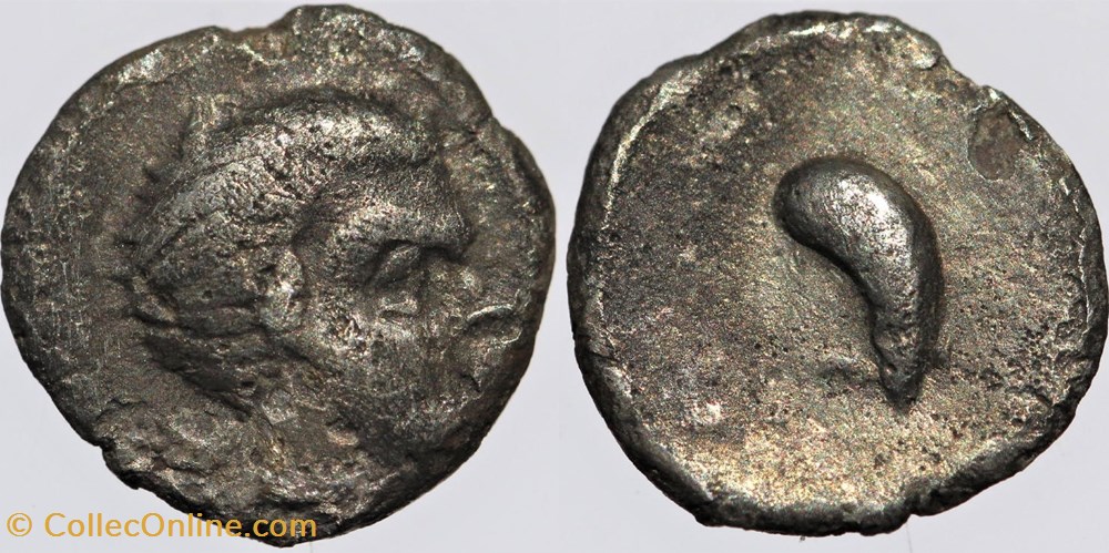 Massalia - Hémi-obole à la corne monnaies antiques av jc ap celtes massalia hemi obole a la corne