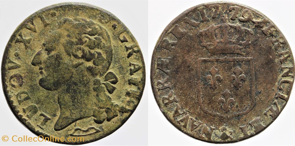 monnaies europe medievale france royales dy 1715 louis xvi 1 2 sol 1779 aix