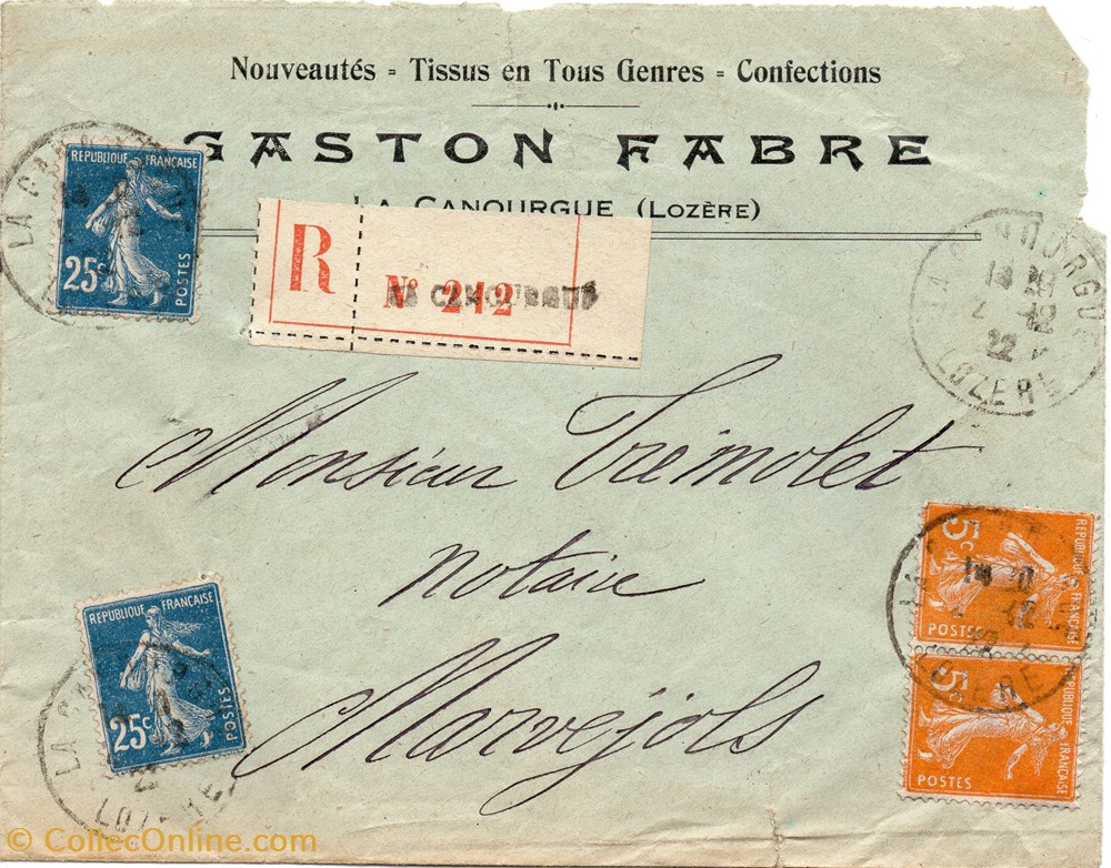 Fabre Gaston (1922) documents anciens factures commerciaux fabre gaston 1922