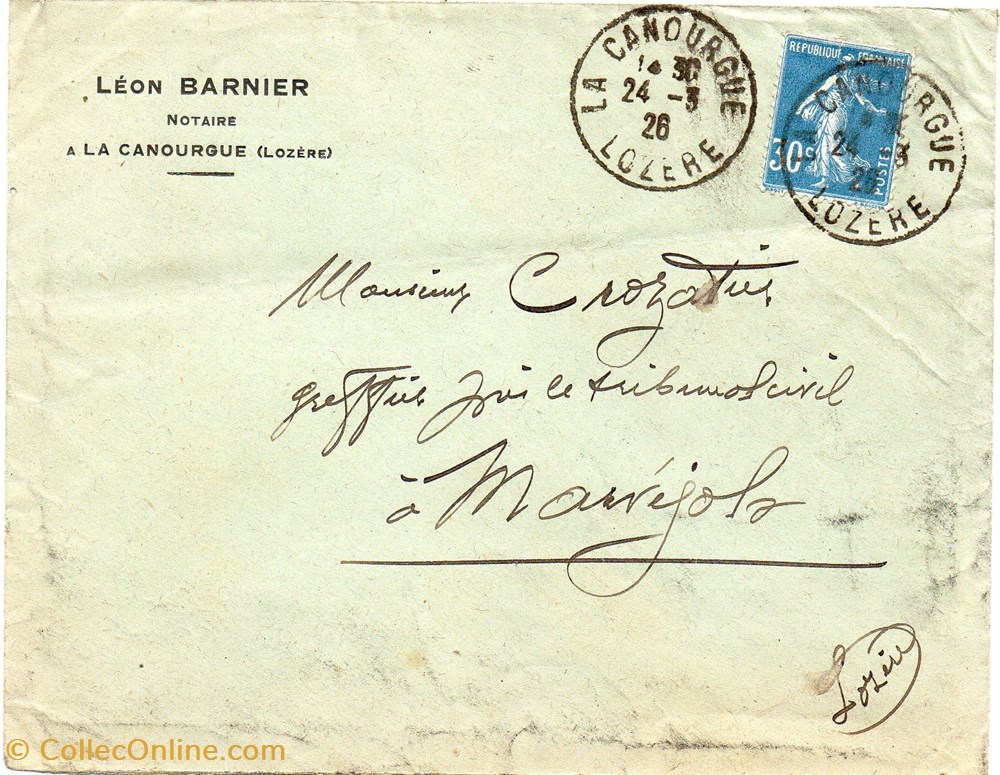 documents anciens factures commerciaux barnier leon 1926