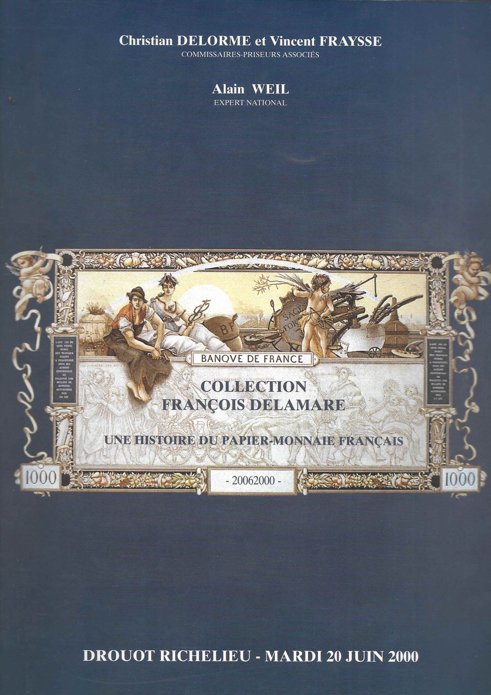 2000 - Vente collection F. Delamare monnaies livres ouvrages ventes 2000 vente collection f delamare
