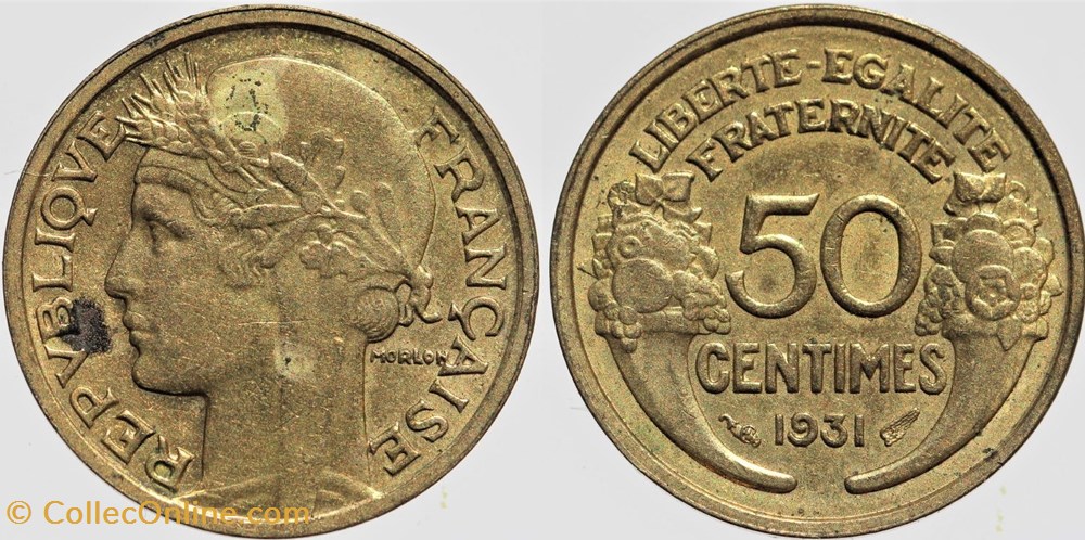 F-192 - Morlon - 50 c. - 1931 monnaies monde france f 192 morlon 50 c 1931