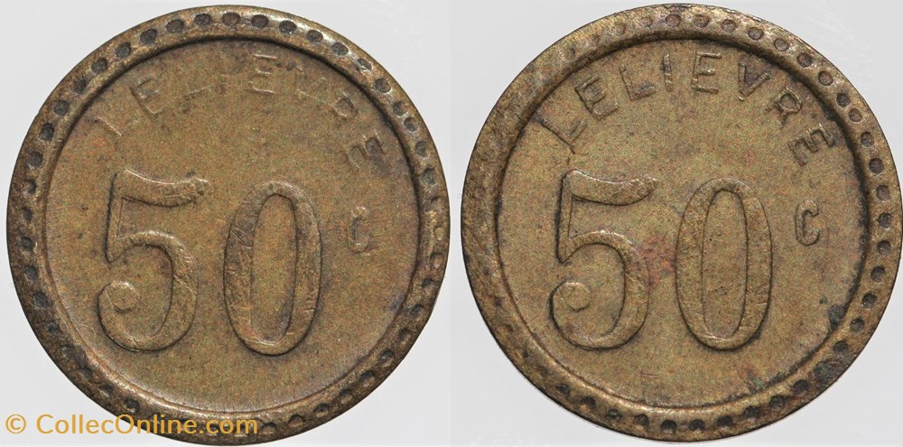 Jeton à consommer - 50 centimes monnaies monde france jeton a consommer 50 centimes