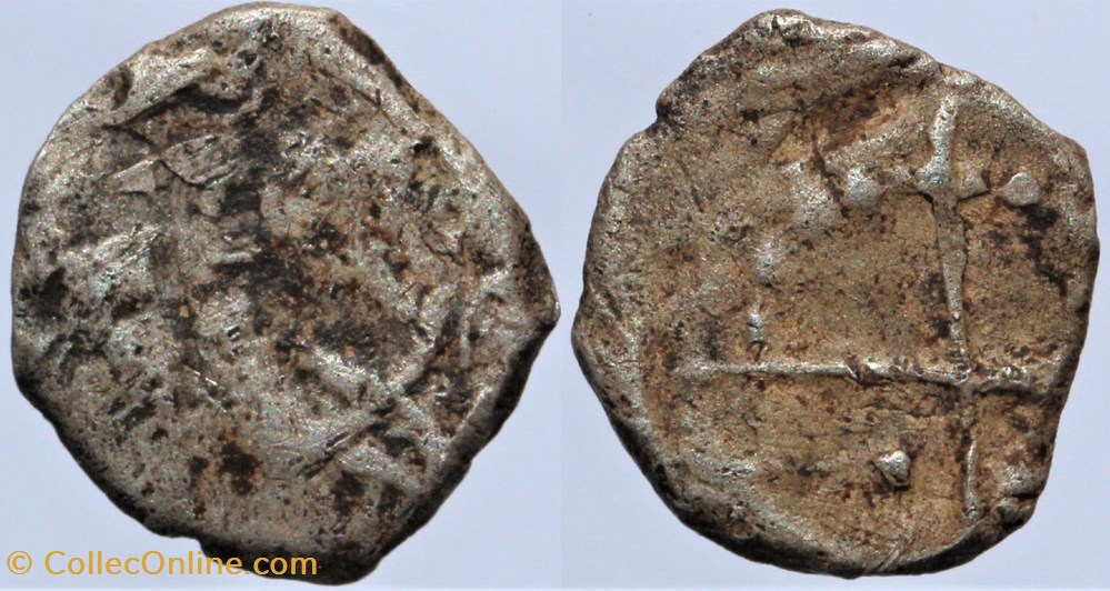 monnaies antiques av jc ap celtes rutenes obole am aux cantons perles