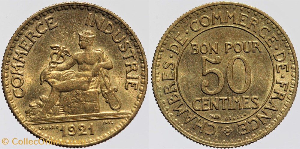 F-191 - Domard - 50 c. - 1921 monnaies monde france f 191 domard 50 c 1921